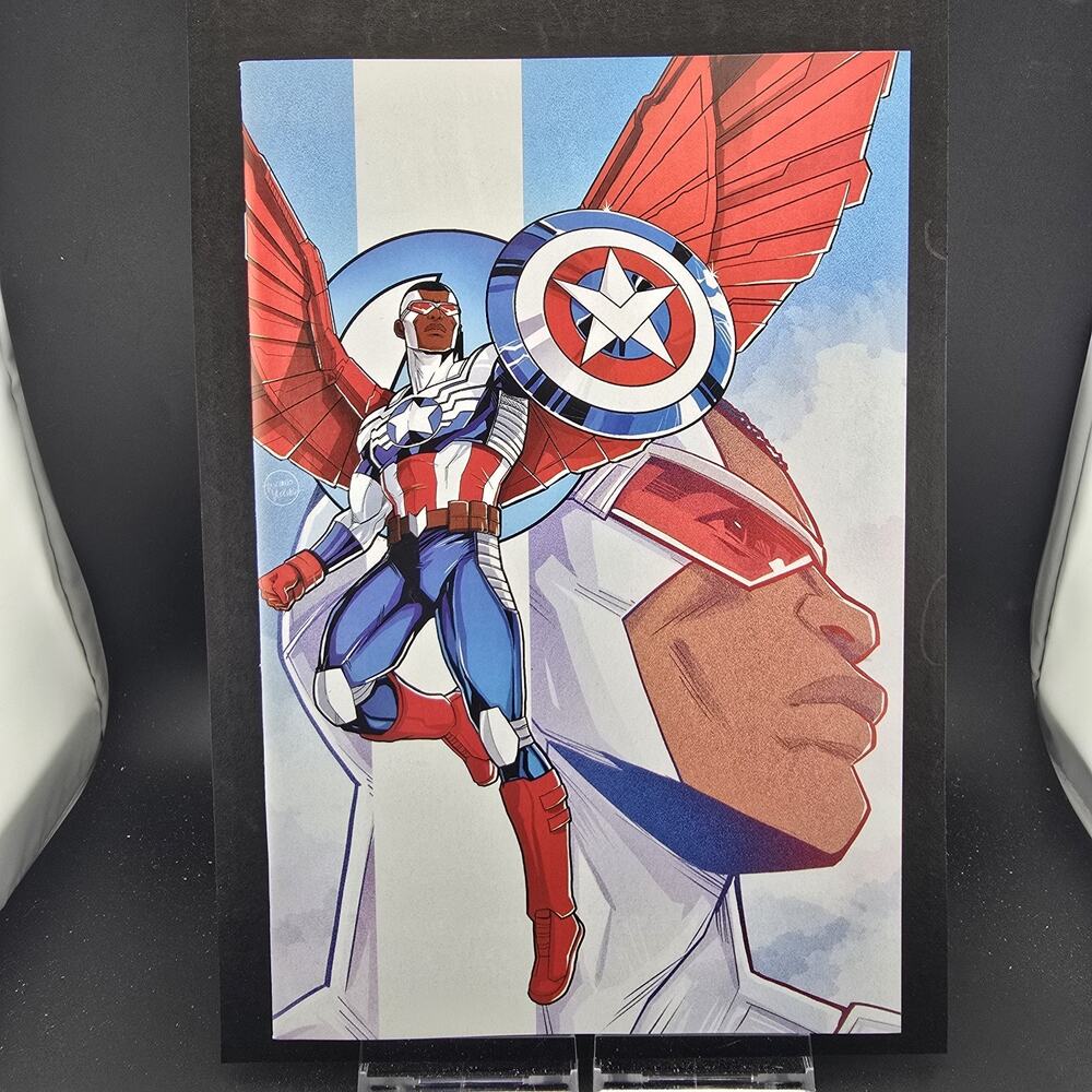 AVENGERS 26 1:50 VECCHIO VIRGIN VARIANT CAPTAIN AMERICA SAM WILSON MARVEL NM/M